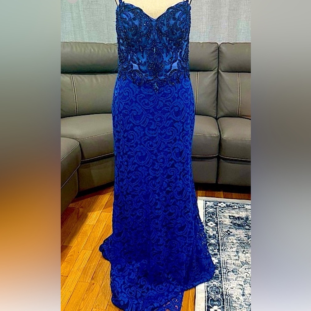 Camille La Vie Blue Prom Dress